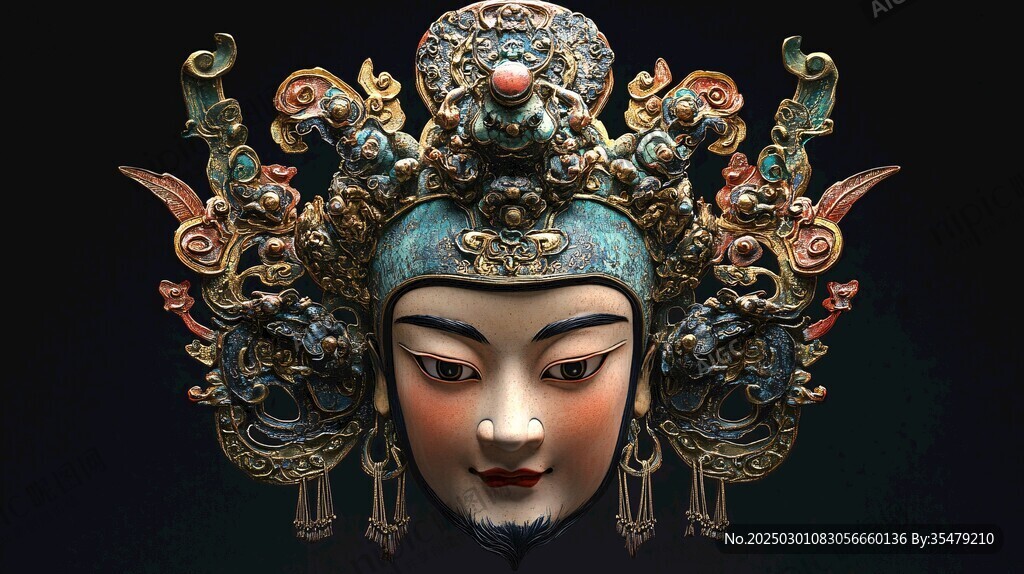 華麗的傳統(tǒng)面具藝術(shù)