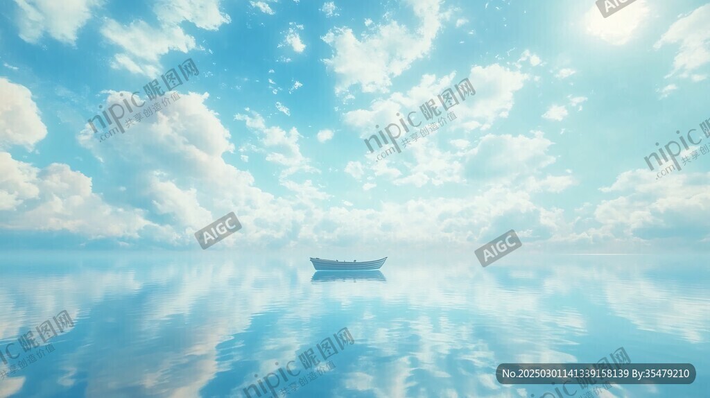 云海之上 孤舟漂泊