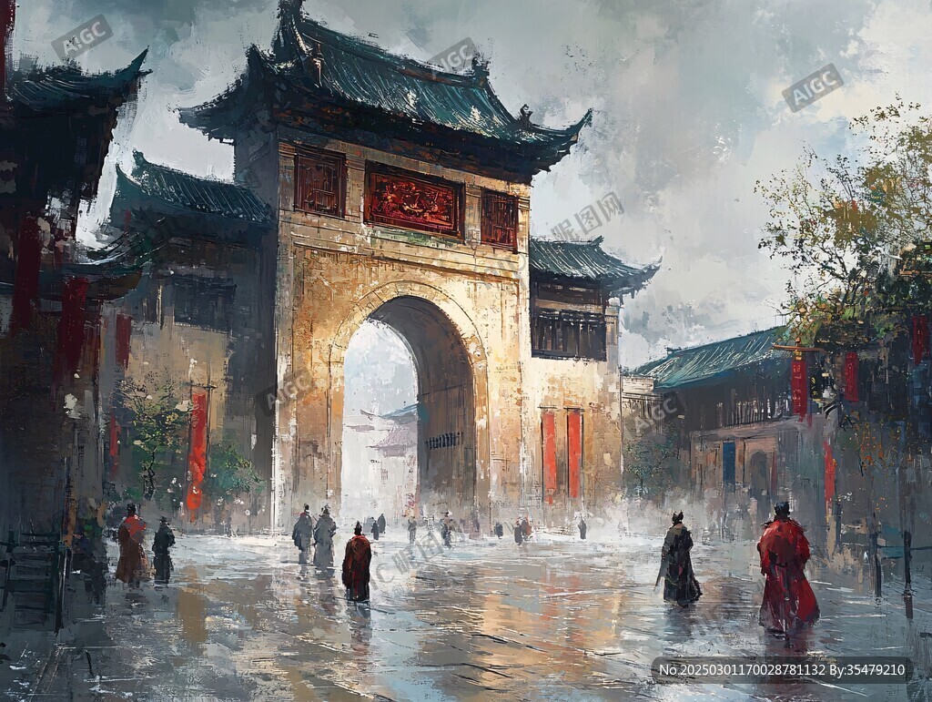 古城雨韻