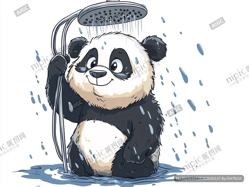 熊貓淋浴時(shí)間