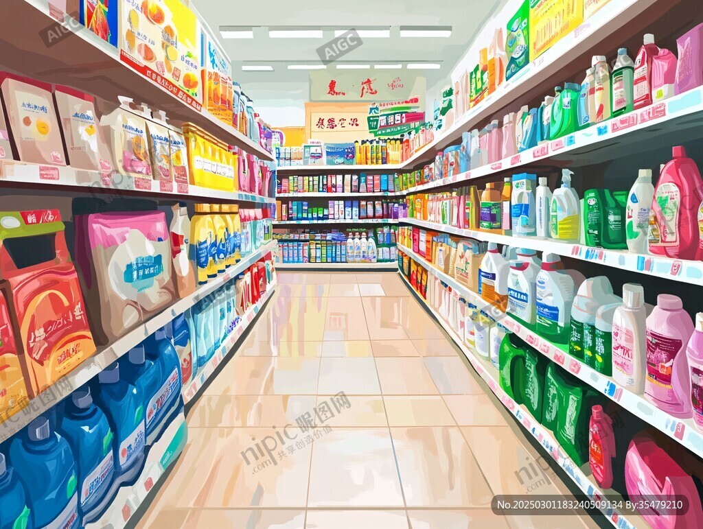 超市洗護(hù)用品通道