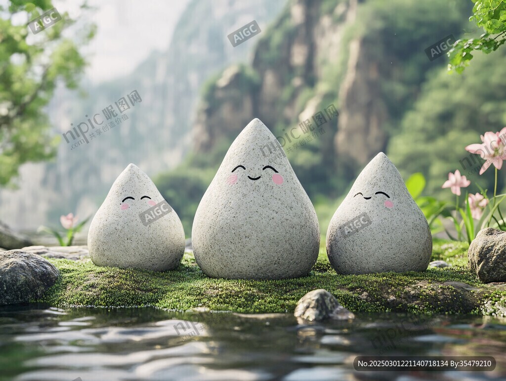 石頭上的笑臉