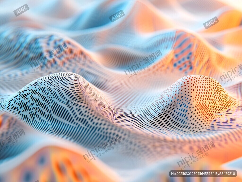 抽象波浪紋理