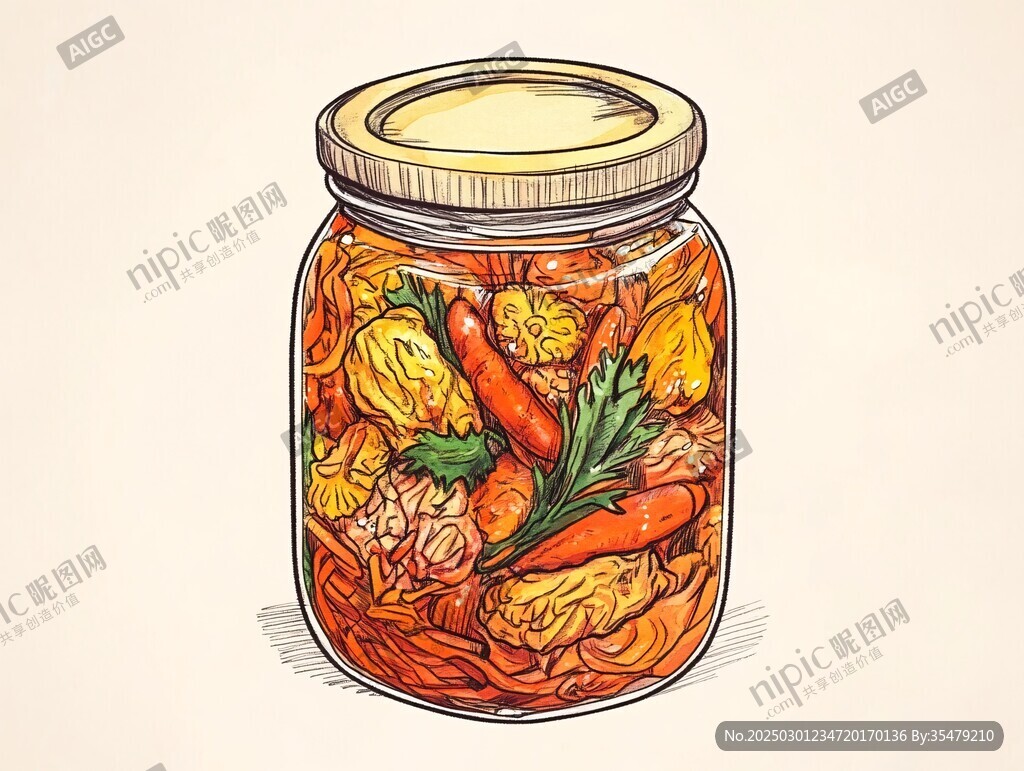 腌制蔬菜罐頭