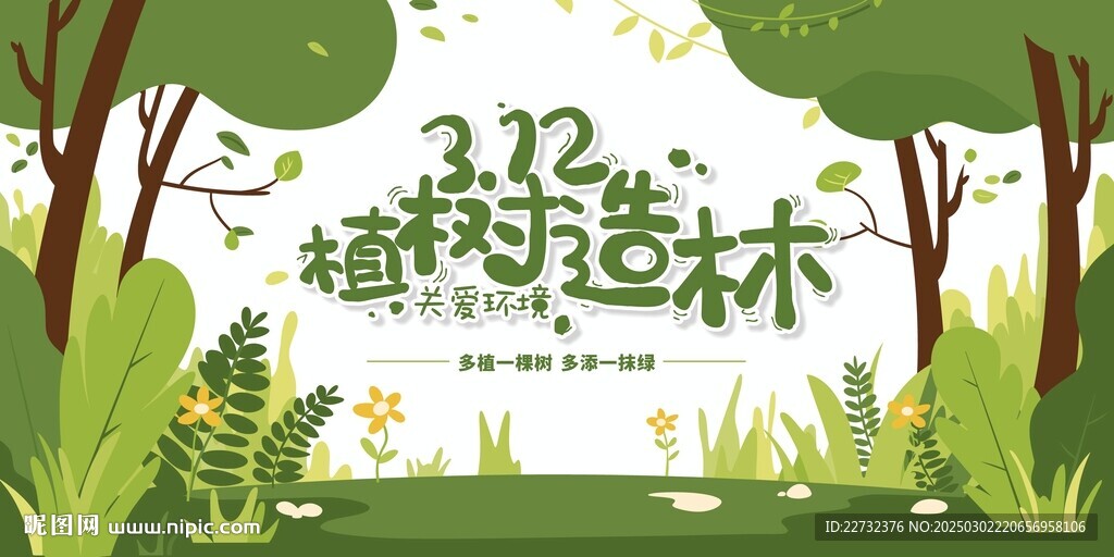 312植樹節展板