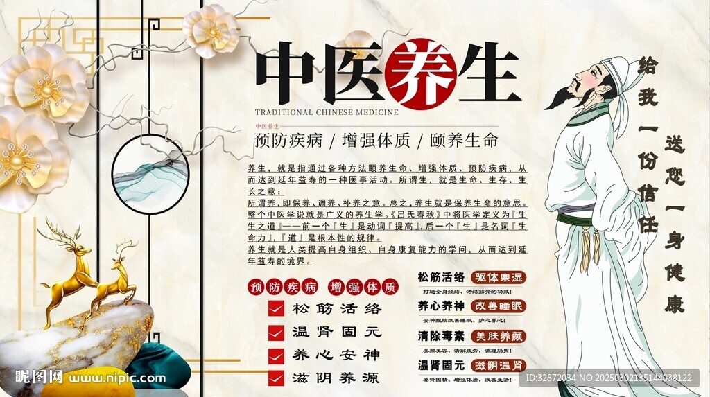 中醫(yī)養(yǎng)生背景墻