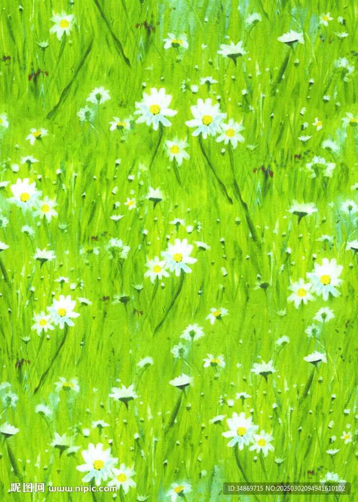 數(shù)碼印花小菊花