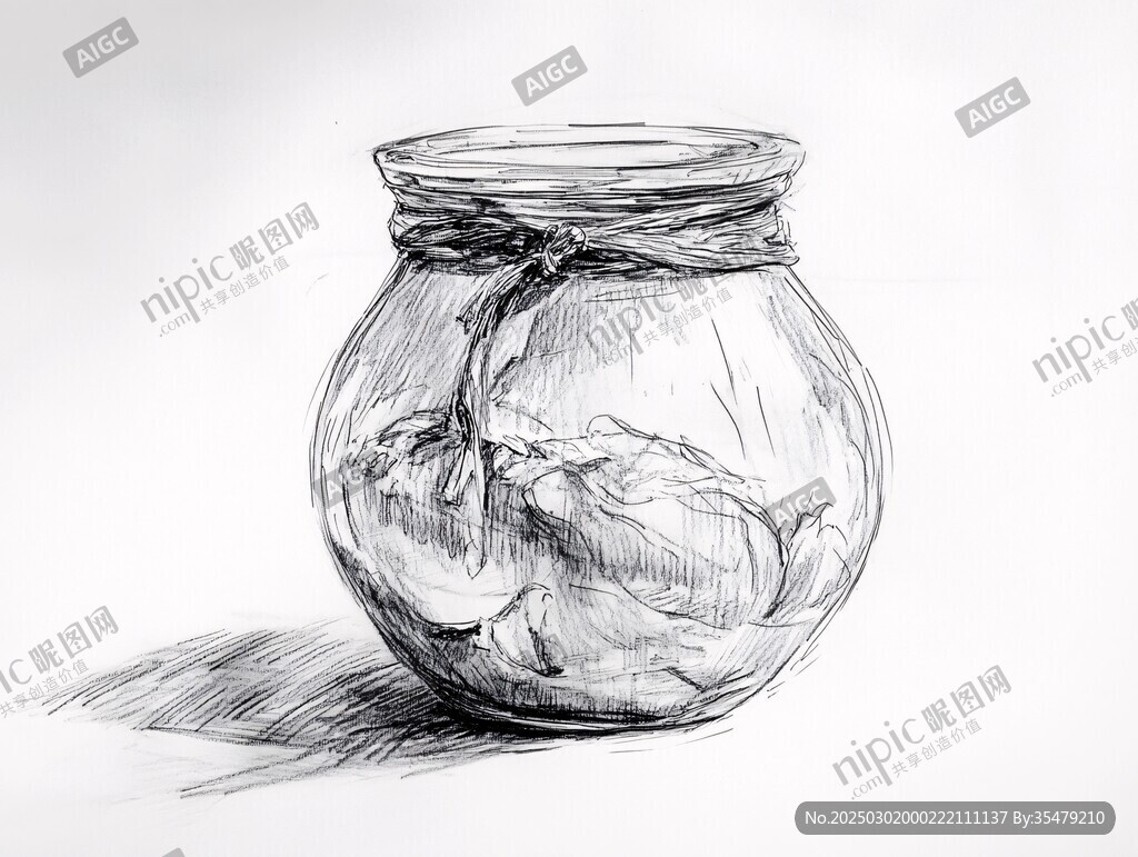 玻璃罐中的保存食物