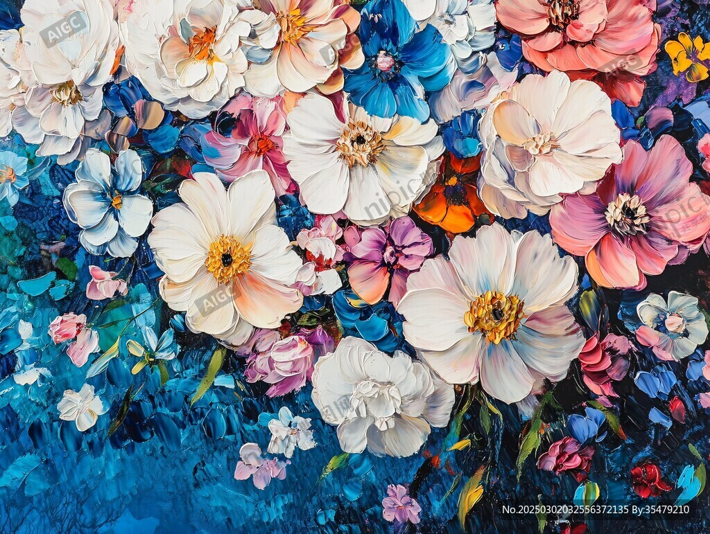 花卉油畫