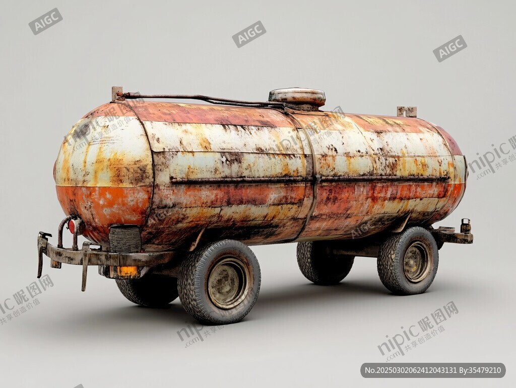 生銹的油罐車