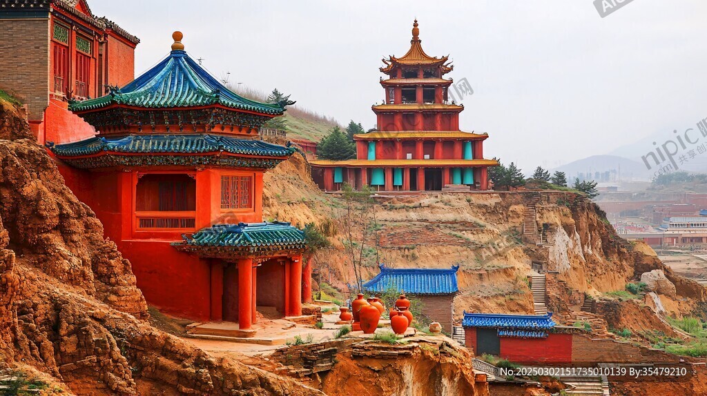 懸崖上的中國傳統建筑
