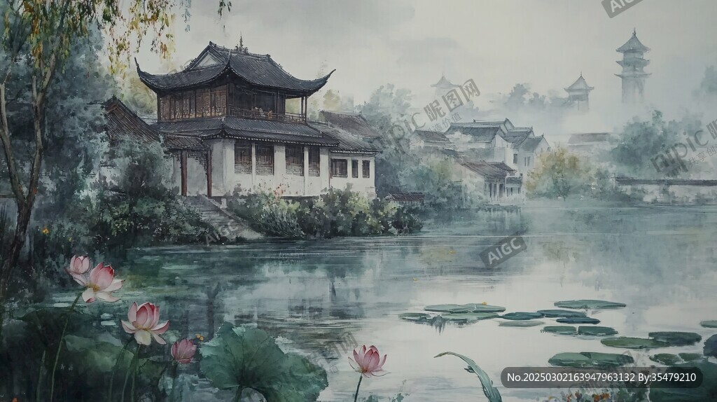 古風(fēng)水鄉(xiāng)畫卷