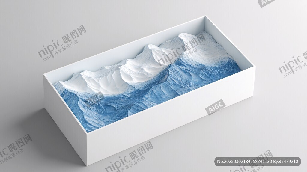 抽象的三維地形模型