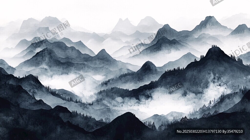 霧里看山圖