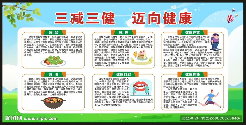三減三健宣傳欄