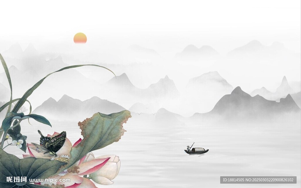 新中式背景墻