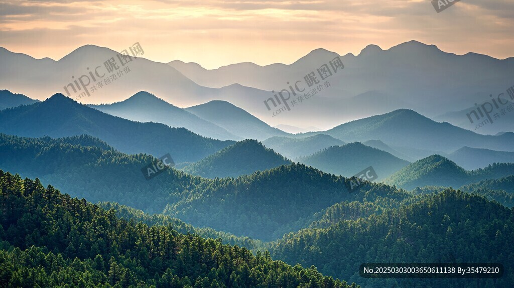 山脈的層次