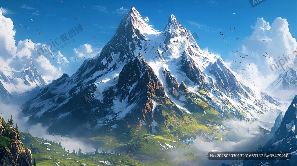 壯麗的山地風(fēng)景
