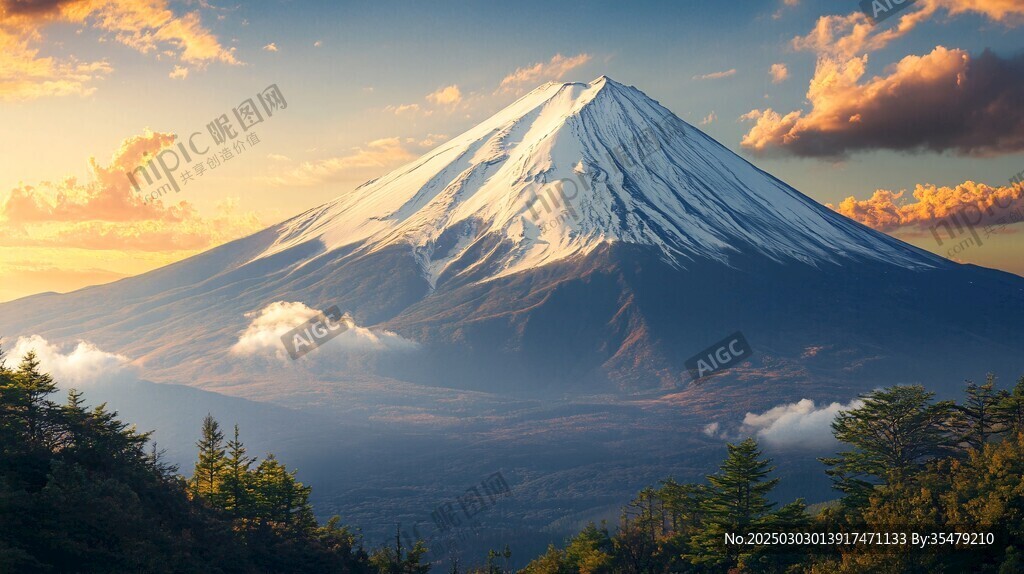 富士山日出