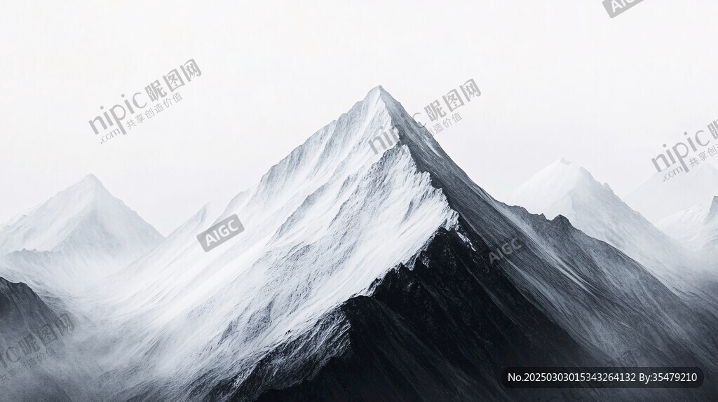 云霧繚繞的山峰
