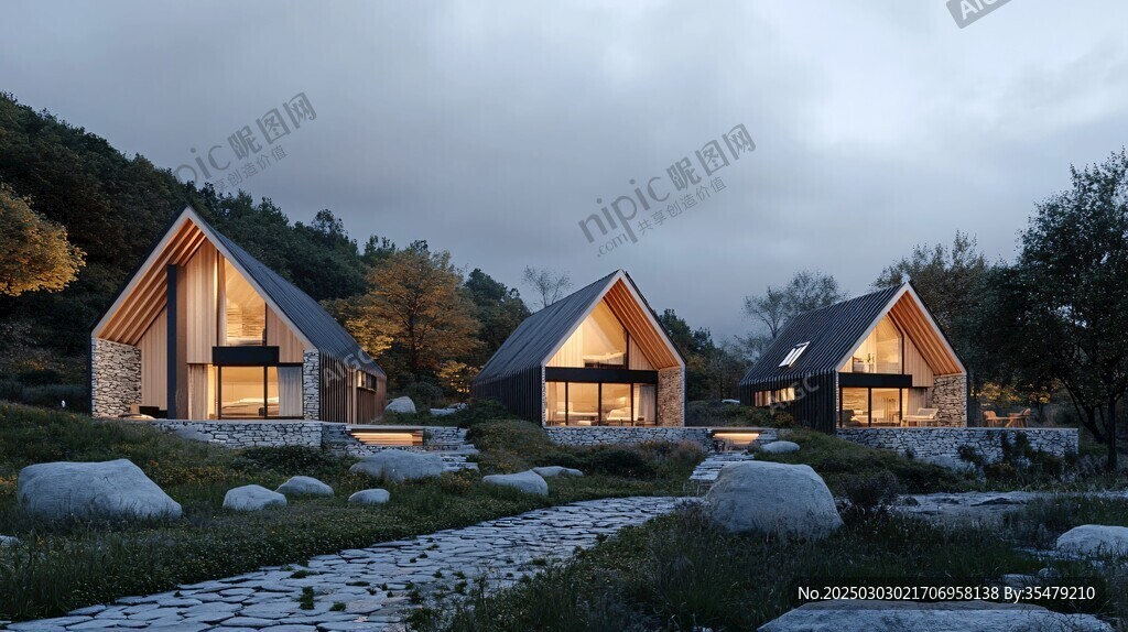 森林中的現(xiàn)代小屋