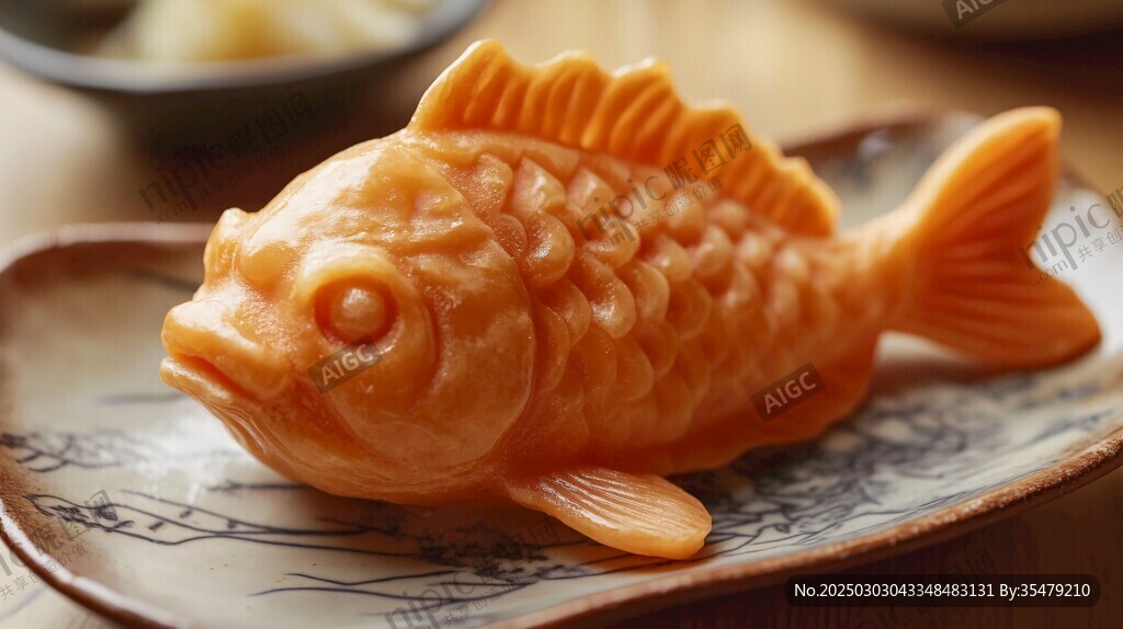 精致可食用魚形糖藝品
