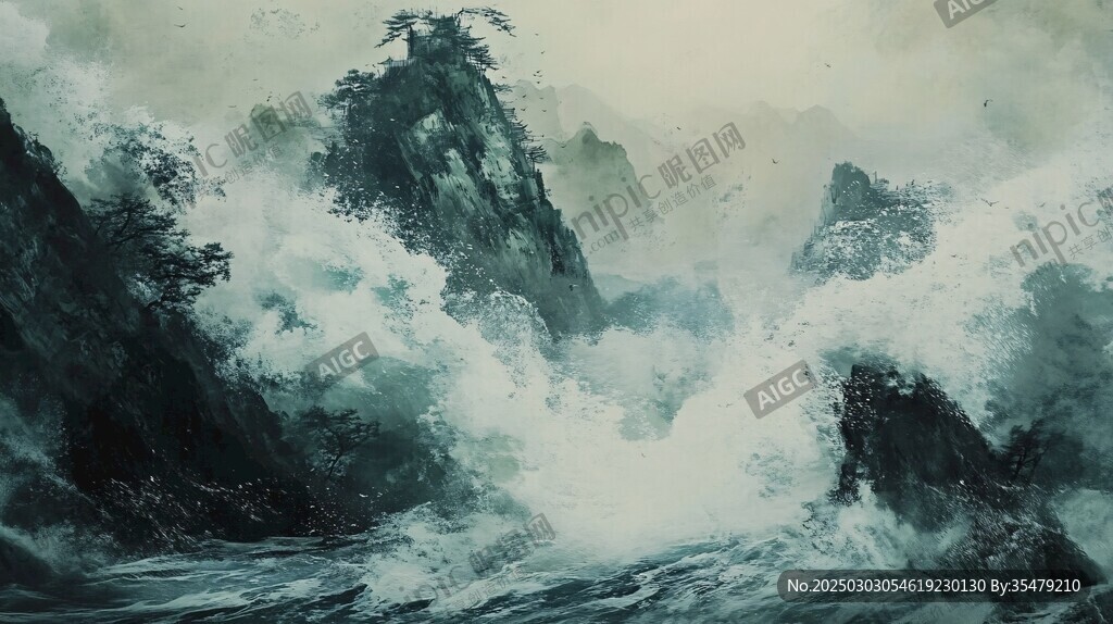 風(fēng)暴中的山脈
