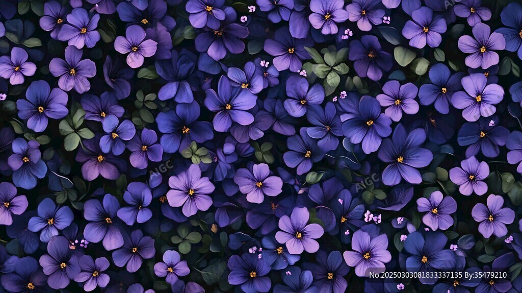 紫色花海