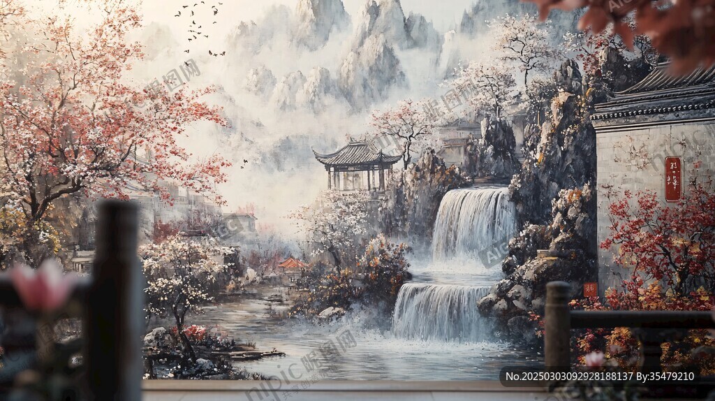 山水畫(huà)中的中國(guó)風(fēng)景