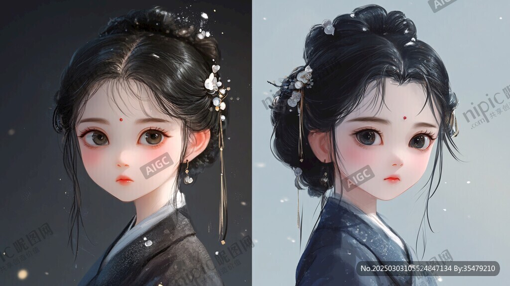 古風(fēng)動漫女孩形象