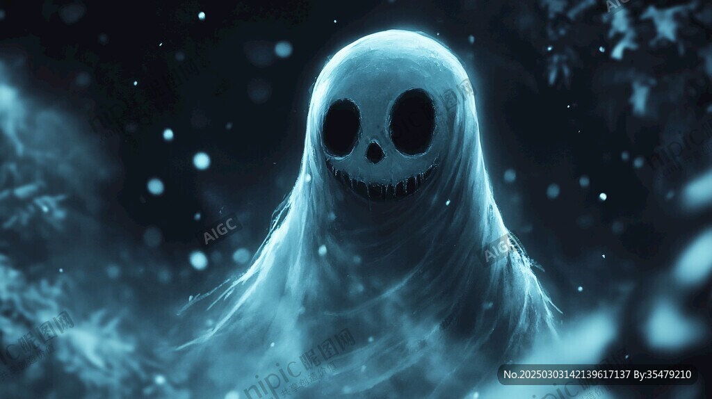 雪地中的神秘幽靈