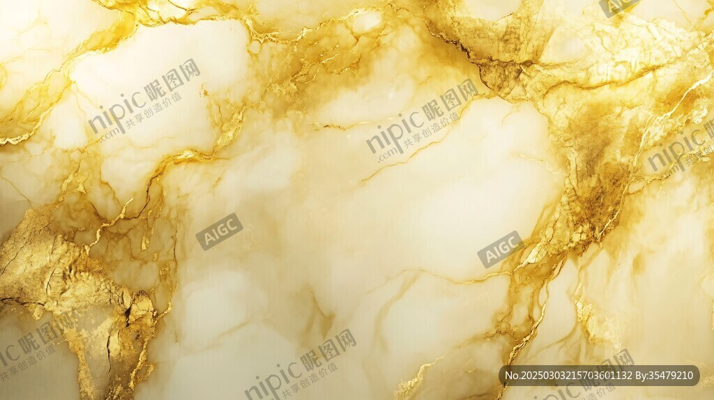 金色大理石紋理背景