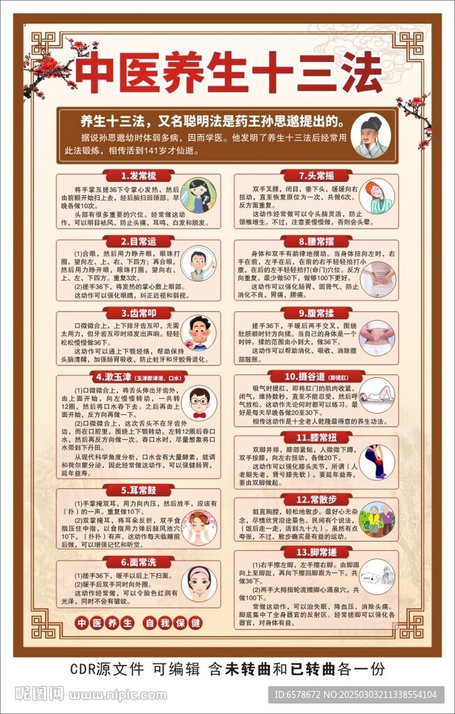 中醫養生十三法