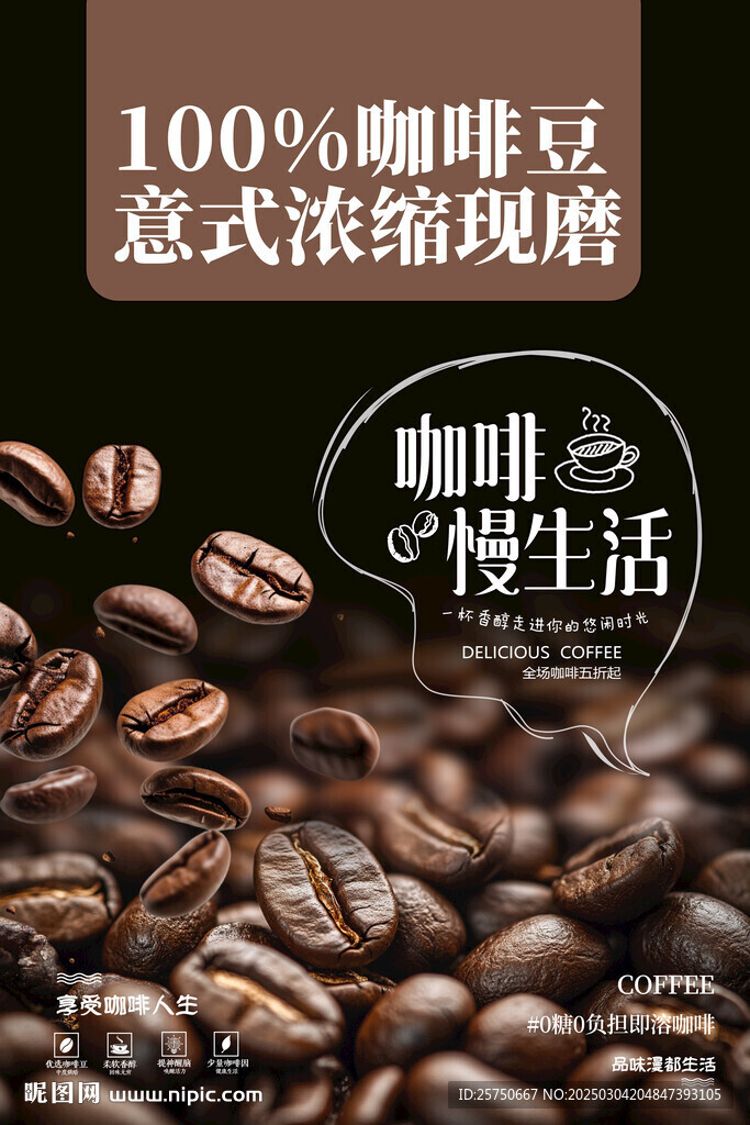 咖啡豆海報