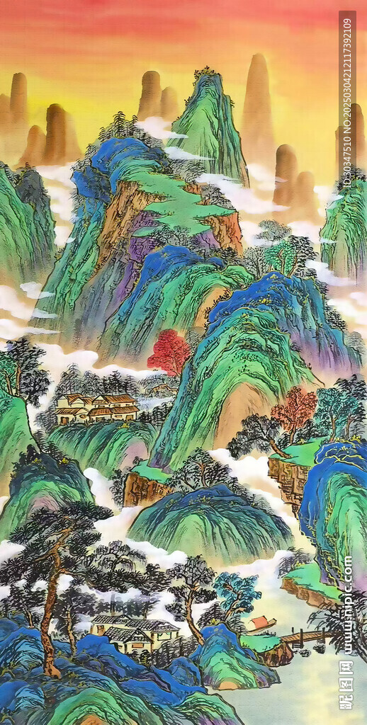 山水國畫千里江山