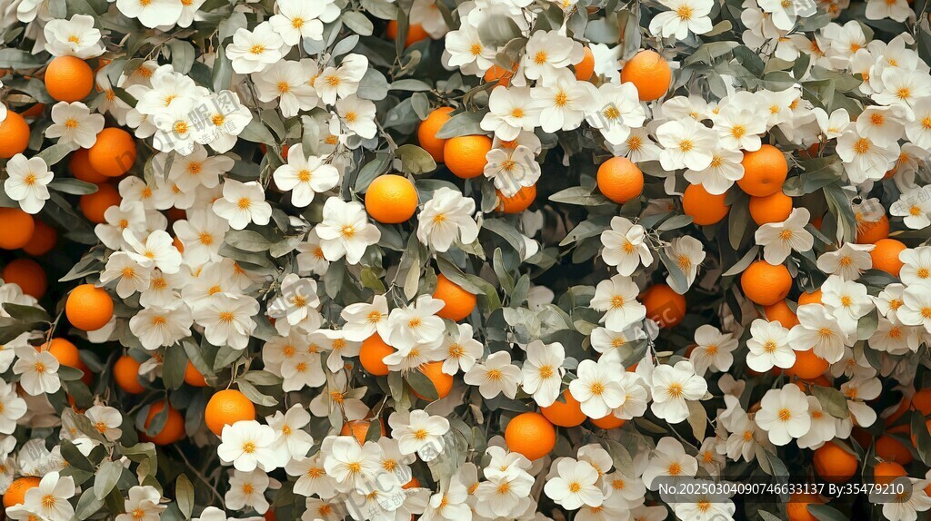 橙花白果