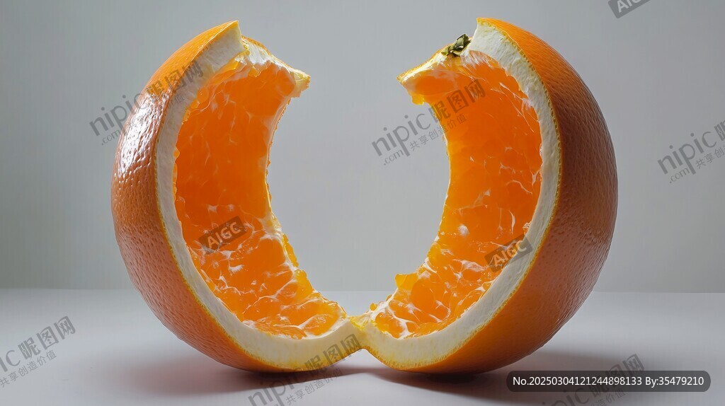 橙色分割的藝術