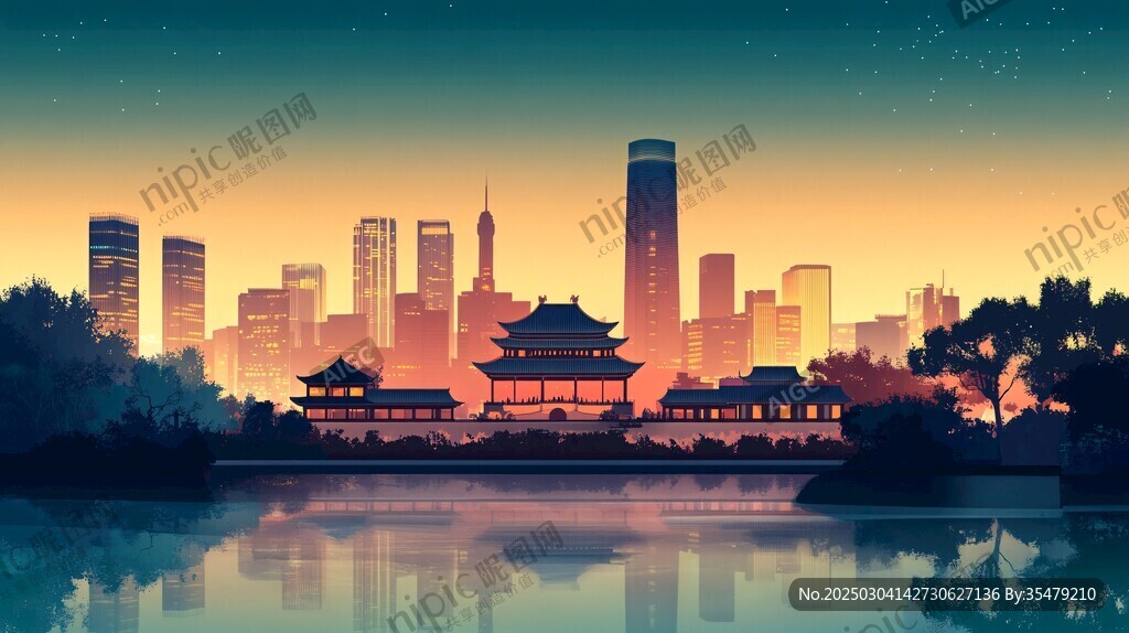 城市夜景的傳統(tǒng)與現(xiàn)代交融