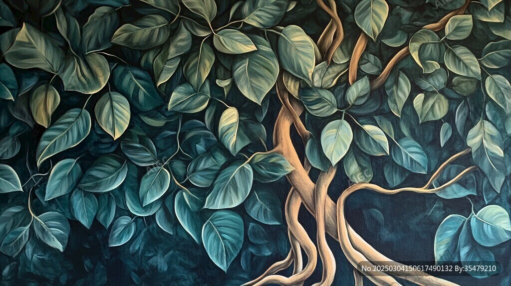森林深處的綠意盎然