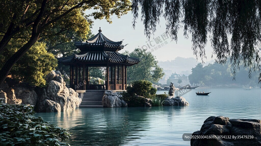 中國(guó)古代園林的寧?kù)o之美