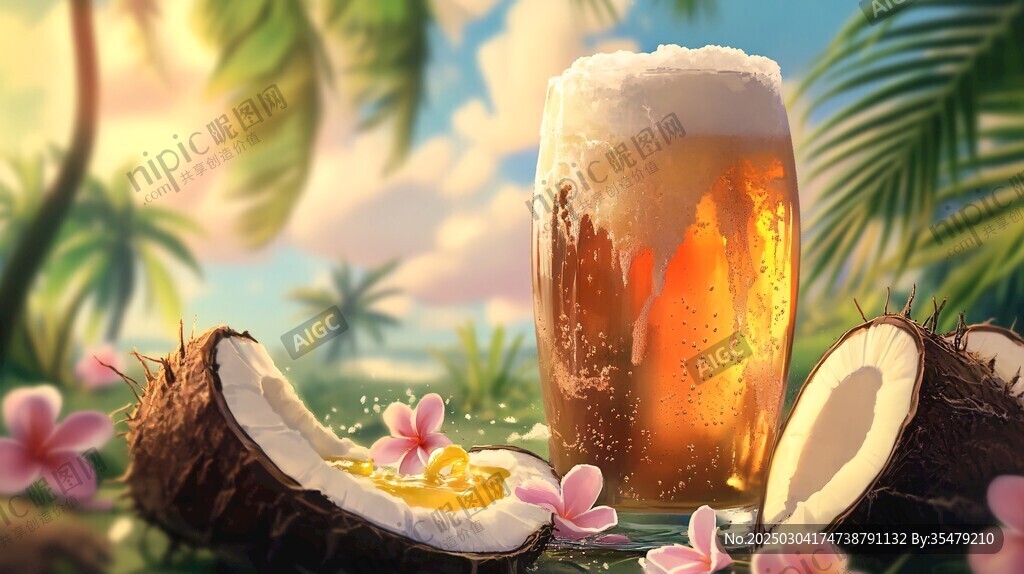 椰香啤酒 熱帶風(fēng)情