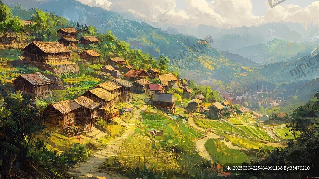 山村風光