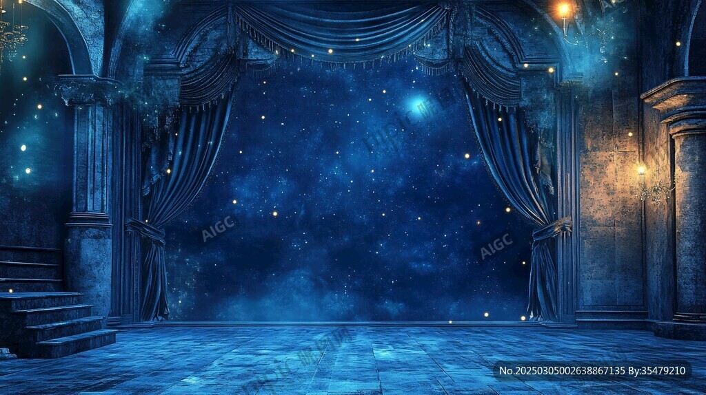 古老劇院的夜幕星空