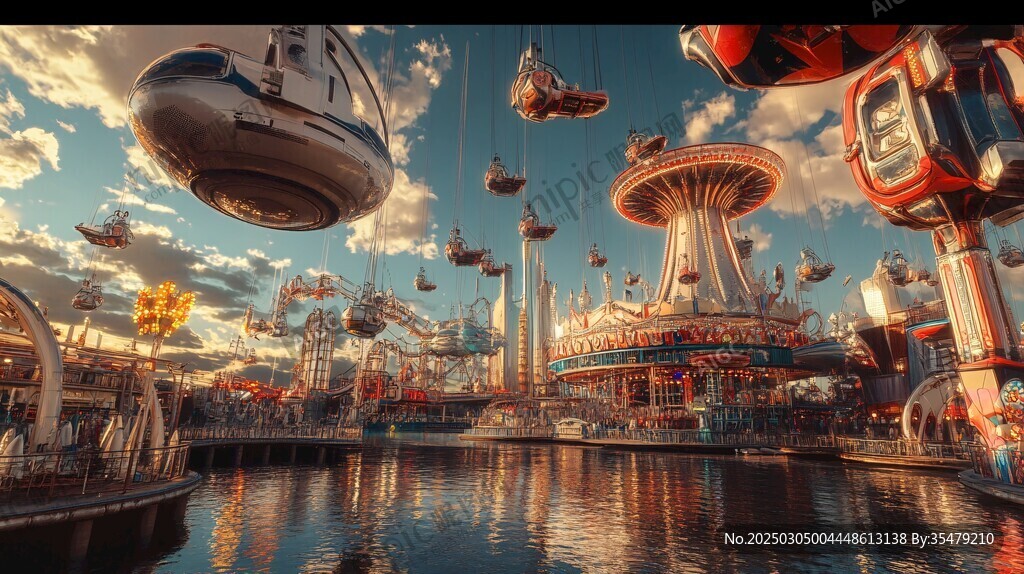 空中樂園的黃昏