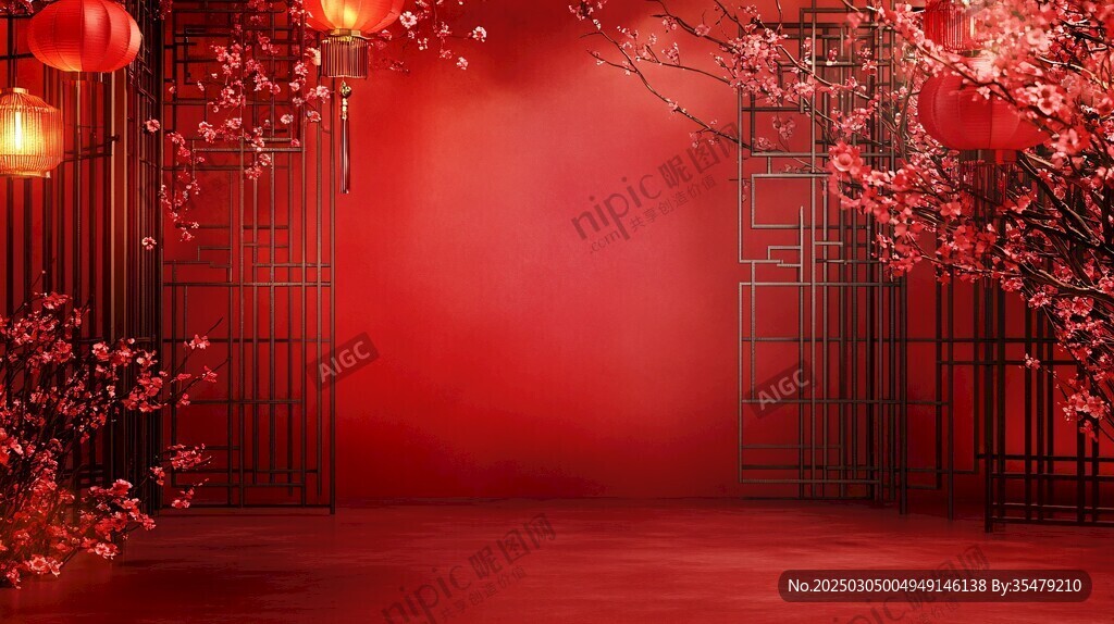 紅色中國風(fēng)室內(nèi)設(shè)計(jì)