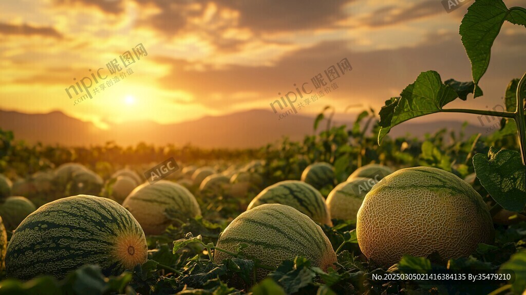 夕陽(yáng)下的甜蜜收獲