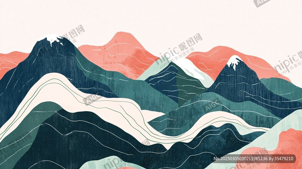 抽象山水畫