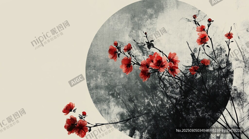 紅花墨月