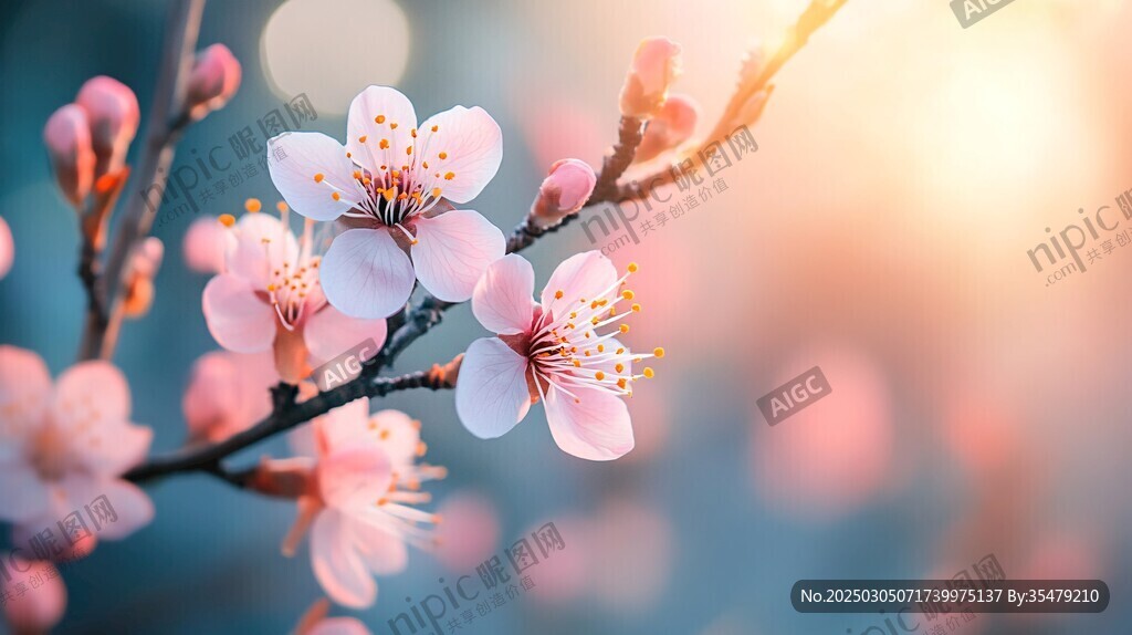 春日綻放 杏花盛開