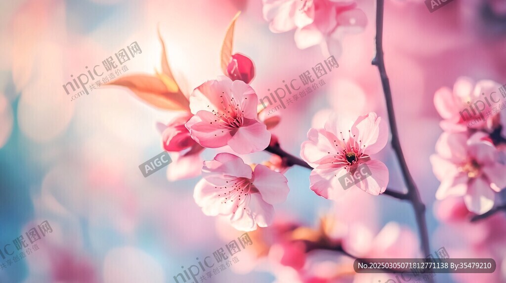 春日里 粉色的花海